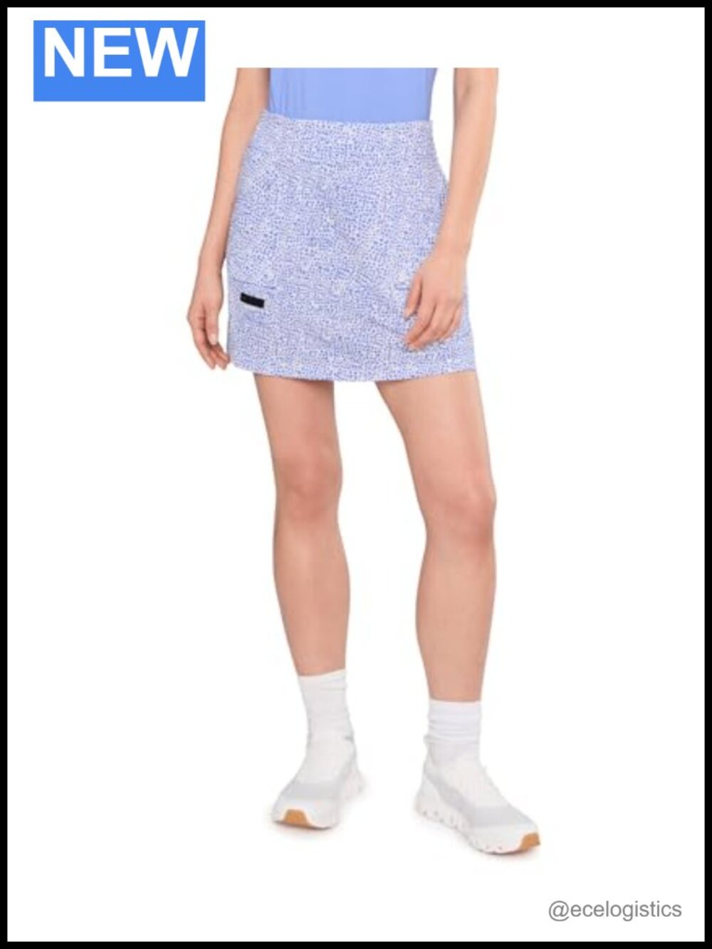 Ocelot Print 16 Inch Skort with Angled & Cargo Flap Pockets